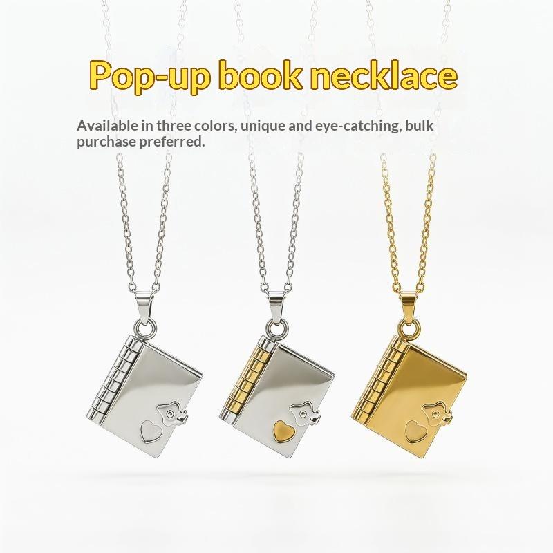 Custom Photo Book - Collana a forma di busta con