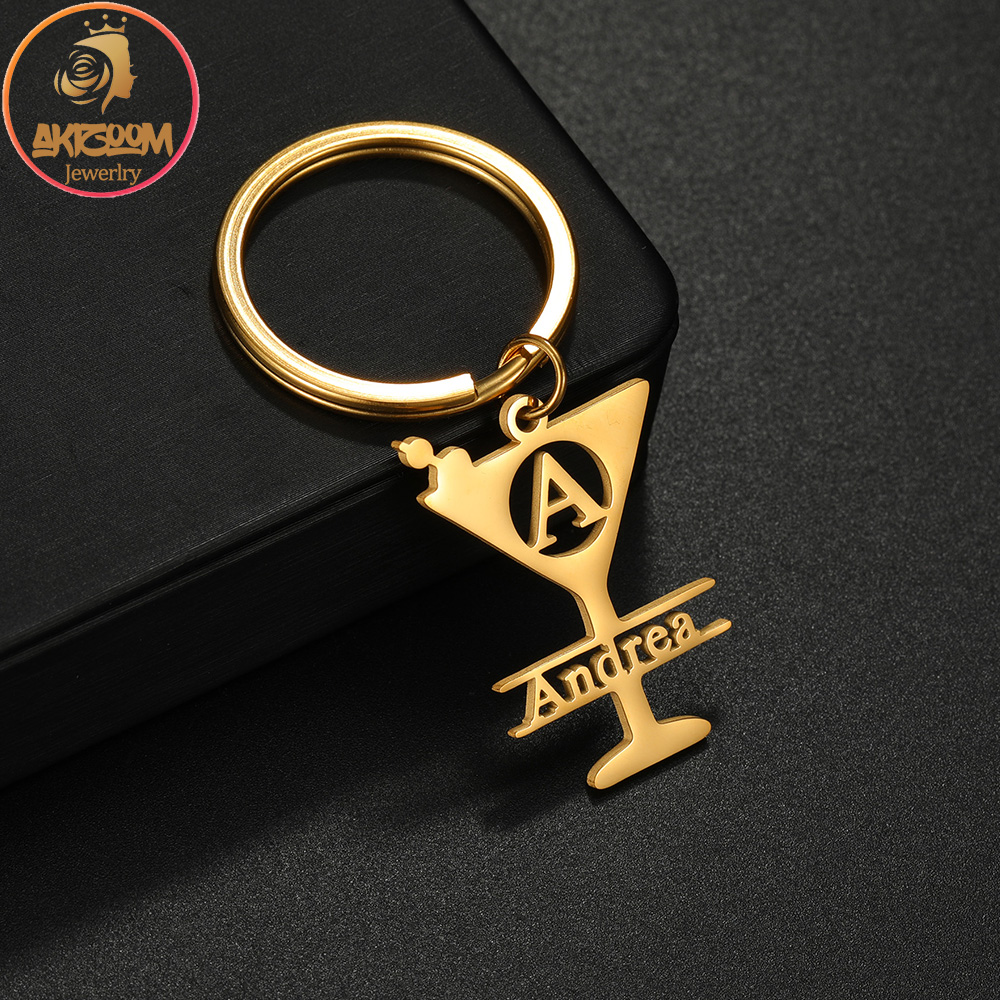 Initial Ring Custom - Portachiavi Personalizzato con Nome in Grandi