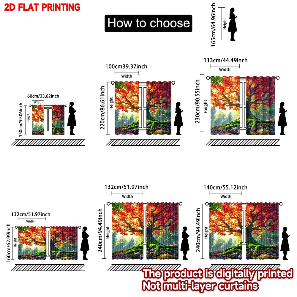 Tende 2D con stampa digitale,  - Family Tree Print recensione e prezzo